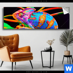 Spannbild Regenbogen Chamaeleon No 2 Panorama Produktvorschau mit dem Bild Regenbogen Chamäleon No.2 im Format Panorama.