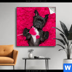 Spannbild Romantik Mit Suessen Hunden Quadrat Produktvorschau mit dem Bild Romantik mit süßen Hunden im Format Quadrat.