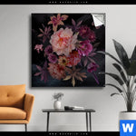Spannbild Romantische Blumenillustration Quadrat Produktvorschau mit dem Bild Romantische Blumenillustration im Format Quadrat.