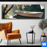 Spannbild Romantische Bootstour Panorama Produktvorschau mit dem Bild Romantische Bootstour im Format Panorama.