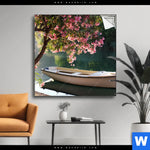 Spannbild Romantische Bootstour Quadrat Produktvorschau mit dem Bild Romantische Bootstour im Format Quadrat.