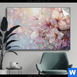 Spannbild Romantische Kirschblueten Querformat Produktvorschau mit dem Bild Romantische Kirschblüten im Format Querformat.