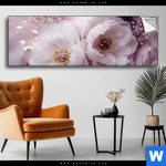 Spannbild Romantische Pfingstrosen Panorama Produktvorschau mit dem Bild Romantische Pfingstrosen im Format Panorama.