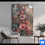 Spannbild Romantische Vintageblumen Hochformat Produktvorschau mit dem Bild Romantische Vintageblumen im Format Hochformat.