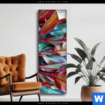 Spannbild Rote Und Smaragdgruene Blaetter Schmal Produktvorschau mit dem Bild Rote und smaragdgrüne Blätter im Format Schmal.