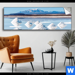 Spannbild Salzlandschaft In Den Anden Panorama Produktvorschau mit dem Bild Salzlandschaft in den Anden im Format Panorama.