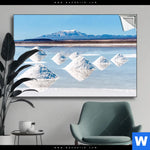 Spannbild Salzlandschaft In Den Anden Querformat Produktvorschau mit dem Bild Salzlandschaft in den Anden im Format Querformat.