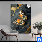 Spannbild Schmetterling Auf Marmor Hochformat Produktvorschau mit dem Bild Schmetterling auf Marmor im Format Hochformat.