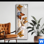 Spannbild Schmetterlinge Muscheln Im Sand Schmal Produktvorschau mit dem Bild Schmetterlinge & Muscheln im Sand im Format Schmal.