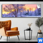 Spannbild Schoene Winterlandschaft Panorama Produktvorschau mit dem Bild Schöne Winterlandschaft im Format Panorama.