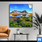 Spannbild Schoener Tag In Island Quadrat Produktvorschau mit dem Bild Schöner Tag in Island im Format Quadrat.