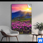 Spannbild Sommerberg Im Sonnenuntergang Hochformat Produktvorschau mit dem Bild Sommerberg im Sonnenuntergang im Format Hochformat.