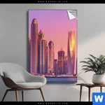 Spannbild Sonnenaufgang In Dubai Hochformat Produktvorschau mit dem Bild Sonnenaufgang in Dubai im Format Hochformat.