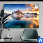 Spannbild Sonnenuntergang Norwegen Querformat Produktvorschau mit dem Bild Sonnenuntergang Norwegen im Format Querformat.