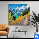 Spannbild Sonniger Tag Am Gletscher Quadrat Produktvorschau mit dem Bild Sonniger Tag am Gletscher im Format Quadrat.