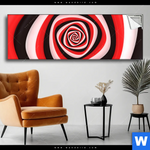 Spannbild Spirale In Rot Weiss Schwarz Panorama Produktvorschau mit dem Bild Spirale in rot weiß schwarz im Format Panorama.