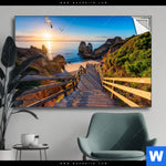 Spannbild Steg Zum Meer Querformat Produktvorschau mit dem Bild Steg zum Meer im Format Querformat.