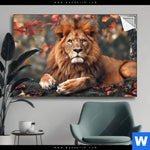 Spannbild Stolzer Blick Des Loewen Querformat Produktvorschau mit dem Bild Stolzer Blick des Löwen im Format Querformat.