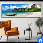 Spannbild Strand In Thailand Panorama Produktvorschau mit dem Bild Strand in Thailand im Format Panorama.
