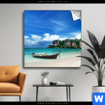 Spannbild Strand In Thailand Quadrat Produktvorschau mit dem Bild Strand in Thailand im Format Quadrat.