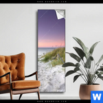 Spannbild Strandweg Im Sonnenuntergang Schmal Produktvorschau mit dem Bild Strandweg im Sonnenuntergang im Format Schmal.