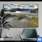 Spannbild Stuermischer Himmel Am Strand Querformat Produktvorschau mit dem Bild Stürmischer Himmel am Strand im Format Querformat.