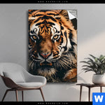 Spannbild Tiger Im Wasser Hochformat Produktvorschau mit dem Bild Tiger im Wasser im Format Hochformat.