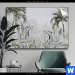 Spannbild Tropische Baeume Und Blaetter Querformat Produktvorschau mit dem Bild Tropische Bäume und Blätter im Format Querformat.