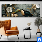 Spannbild Tukan Im Goldenen Regenwald Panorama Produktvorschau mit dem Bild Tukan im goldenen Regenwald im Format Panorama.