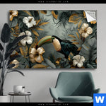 Spannbild Tukan Im Goldenen Regenwald Querformat Produktvorschau mit dem Bild Tukan im goldenen Regenwald im Format Querformat.