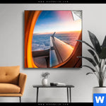 Spannbild Ueber Den Wolken Quadrat Produktvorschau mit dem Bild Über den Wolken im Format Quadrat.