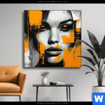 Spannbild Urban Art Gesicht Quadrat Produktvorschau mit dem Bild Urban Art Gesicht im Format Quadrat.