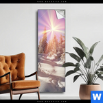 Spannbild Verschneiter Wald Schmal Produktvorschau mit dem Bild Verschneiter Wald im Format Schmal.
