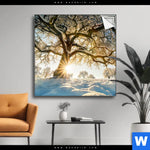 Spannbild Verzauberte Winterlandschaft Quadrat Produktvorschau mit dem Bild Verzauberte Winterlandschaft im Format Quadrat.