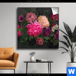 Spannbild Vintage Blumen No 2 Quadrat Produktvorschau mit dem Bild Vintage Blumen No. 2 im Format Quadrat.