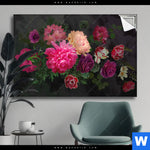 Spannbild Vintage Blumen No 2 Querformat Produktvorschau mit dem Bild Vintage Blumen No. 2 im Format Querformat.