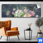 Spannbild Vintage Blumen No 3 Panorama Produktvorschau mit dem Bild Vintage Blumen No. 3 im Format Panorama.