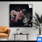 Spannbild Vintage Blumen Quadrat Produktvorschau mit dem Bild Vintage Blumen im Format Quadrat.