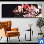Spannbild Vintage Blumenstrauss Panorama Produktvorschau mit dem Bild Vintage Blumenstrauß im Format Panorama.