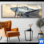 Spannbild Vintage Flugzeug Panorama Produktvorschau mit dem Bild Vintage Flugzeug im Format Panorama.