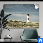 Spannbild Vintage Leuchtturm Querformat Produktvorschau mit dem Bild Vintage Leuchtturm im Format Querformat.