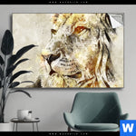 Spannbild Vintage Loewe Querformat Produktvorschau mit dem Bild Vintage Löwe im Format Querformat.