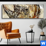 Spannbild Vintage Nashorn Panorama Produktvorschau mit dem Bild Vintage Nashorn im Format Panorama.
