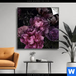 Spannbild Vintage Pfingstrosen Quadrat Produktvorschau mit dem Bild Vintage Pfingstrosen im Format Quadrat.