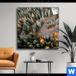 Spannbild Wald Strasse Von Oben Quadrat Produktvorschau mit dem Bild Wald & Straße von oben im Format Quadrat.