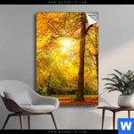 Spannbild Waldlandschaft Im Herbst Hochformat Produktvorschau mit dem Bild Waldlandschaft im Herbst im Format Hochformat.