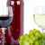 Spannbild | Wein in Flaschen und Gläsern | Hochformat