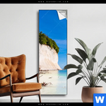Spannbild Weisse Kreidefelswand Am Meer Schmal Produktvorschau mit dem Bild Weiße Kreidefelswand am Meer im Format Schmal.