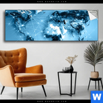 Spannbild Weltkarte Kommunikation Panorama Produktvorschau mit dem Bild Weltkarte Kommunikation im Format Panorama.