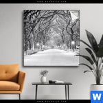 Spannbild Wintermorgen Im Central Park Quadrat Produktvorschau mit dem Bild Wintermorgen im Central Park im Format Quadrat.